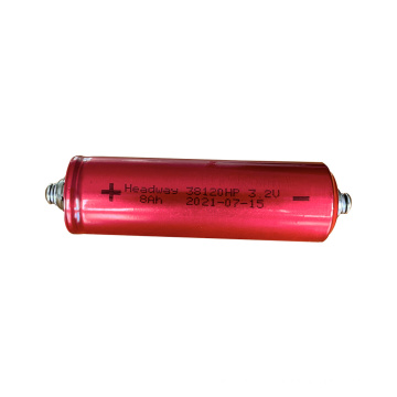 High Discharge Rate 38120HP 3.2V 8ah Headway LiFePO4 Rechargeable Battery Cell